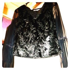 Morbid Threads shirt with Toile Sleeves